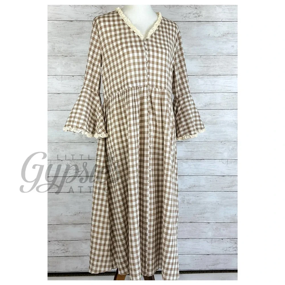 POL DISCOUNTED Farmhouse Vintage Prairie Dress - Picture 11 of 15